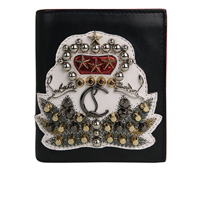 Christian Louboutin Studded Crown Wallet, front view